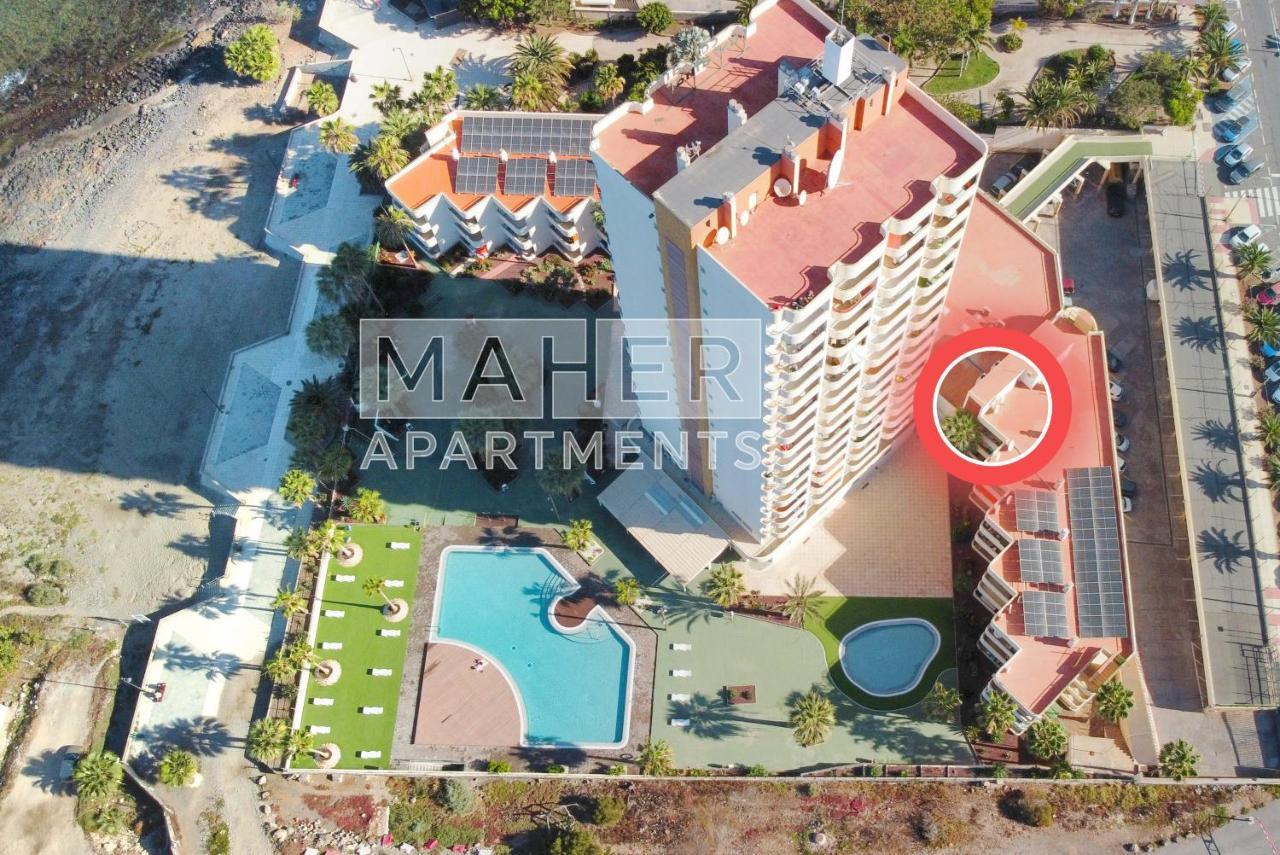 Cozy 1St Sea Line Apartment In The Quiet Area Los Cristianos  Exterior foto